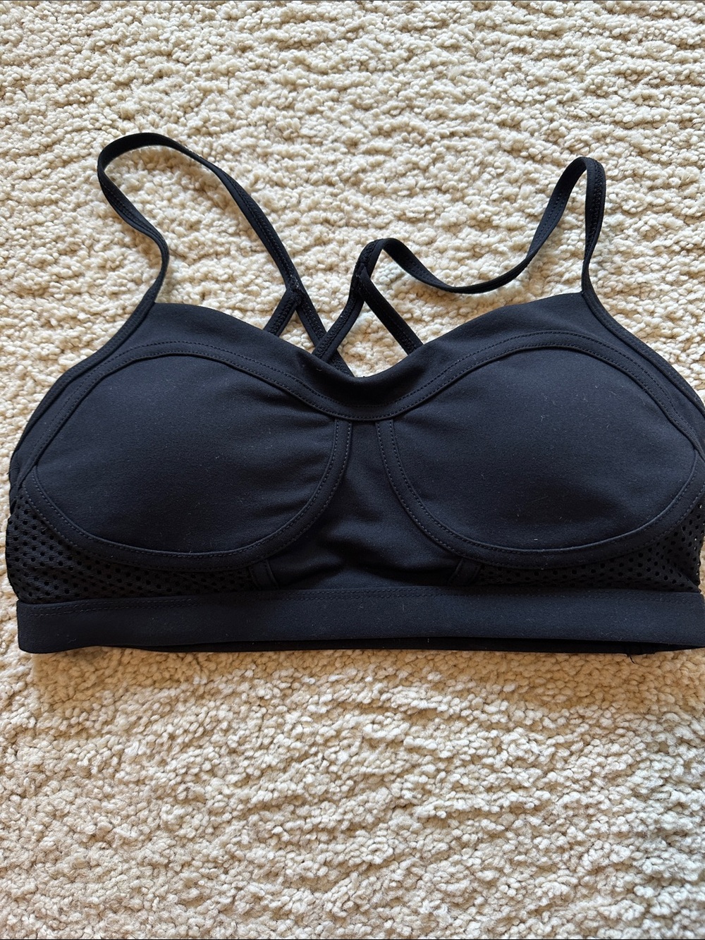 Lorna Jane Black Strappy Sports Bra